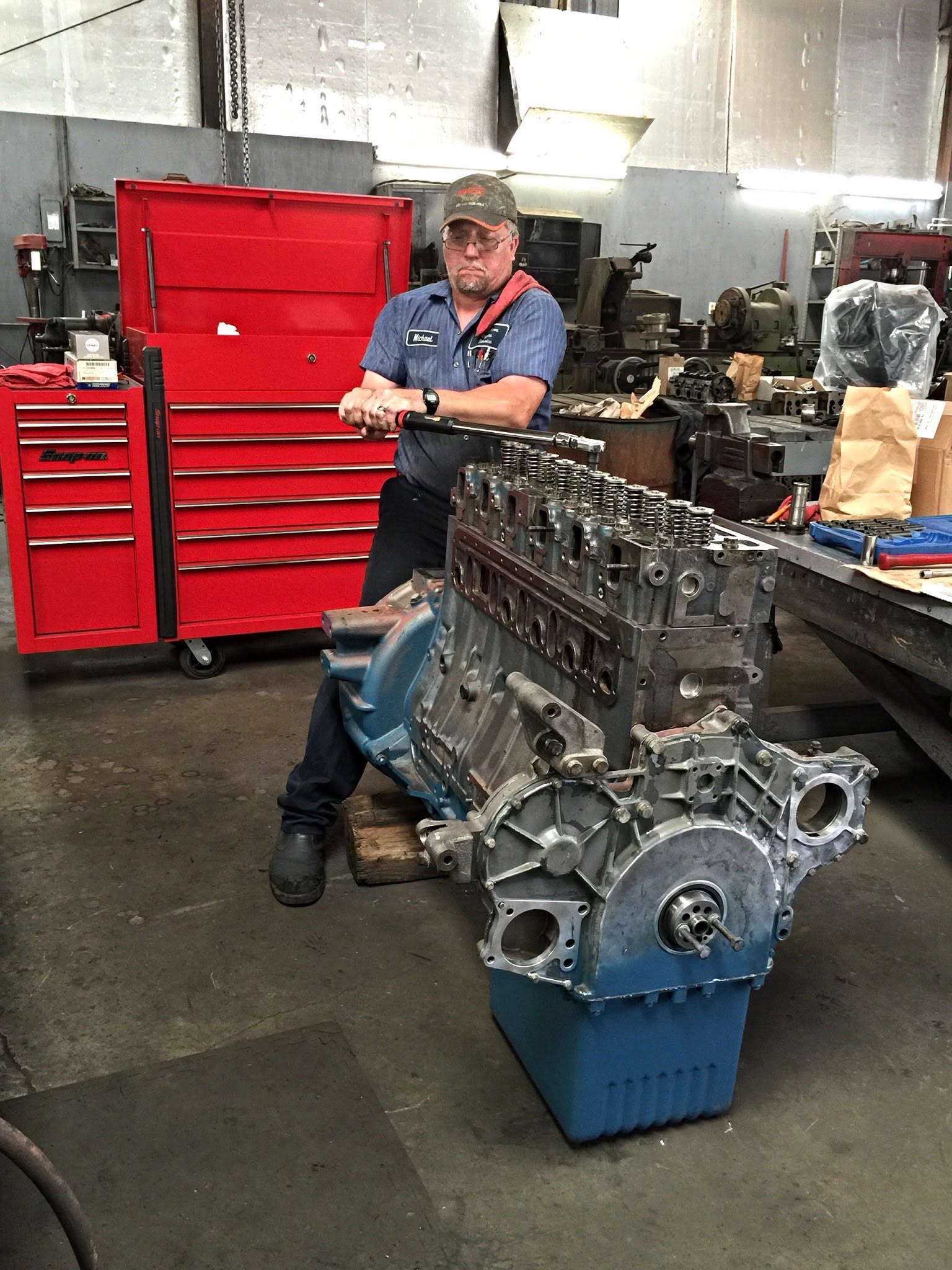 Diesel engine service